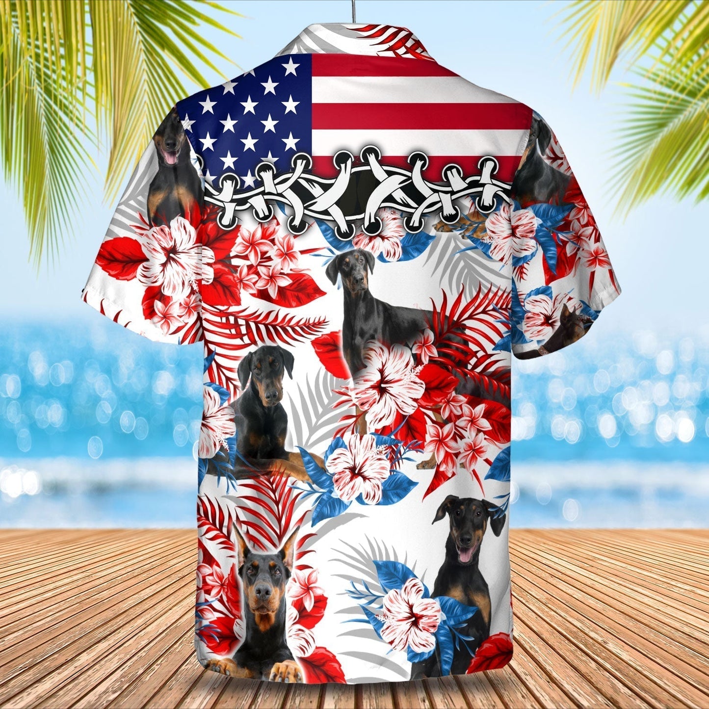 Doberman Pinscher Hawaiian Shirt - Summer aloha shirt, Hawaiian shirt for Men and women HO0696