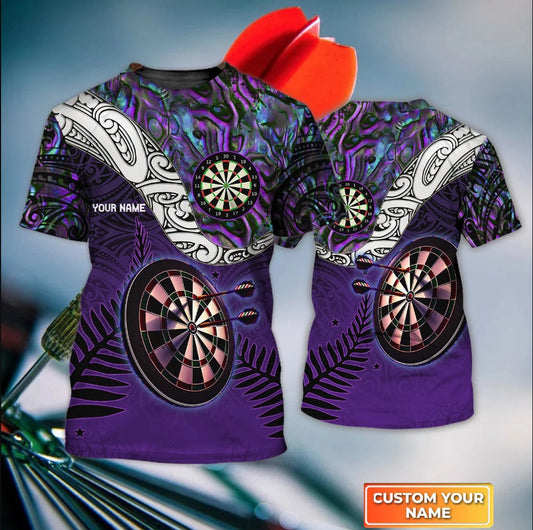 Lasfour Dart Personalized Name Tattoo Maori Darts 3D Shirt DMA0372