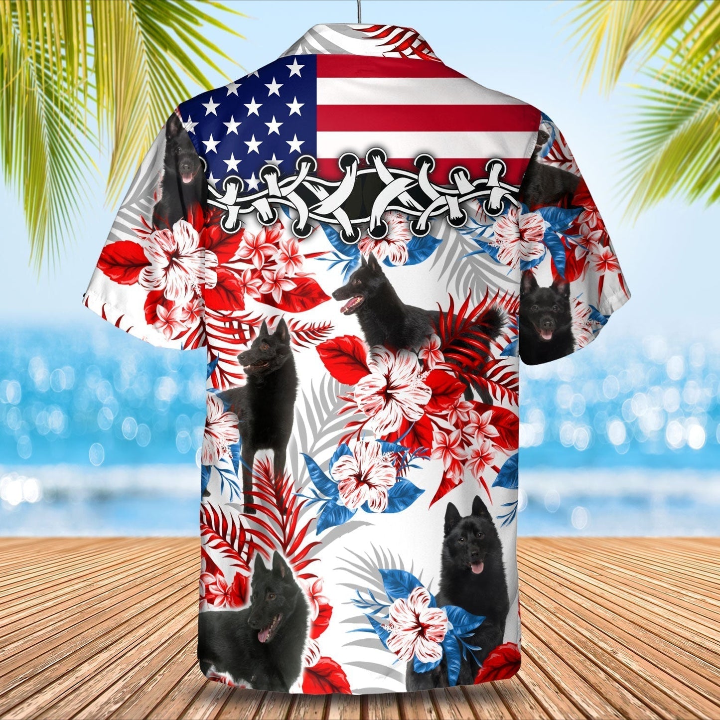 Schipperke Hawaiian Shirt - Summer aloha shirt, Hawaiian shirt for Men and women HO0706