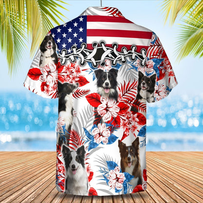 Border Collie Hawaiian Shirt- Summer aloha shirt, Hawaiian shirt for Men and women HO0692