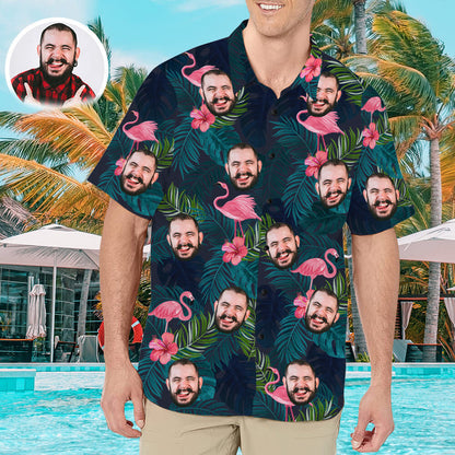 Custom Hawaiian Shirt with Face for Men Personalized Photo Hawaiian Shirts HO4284