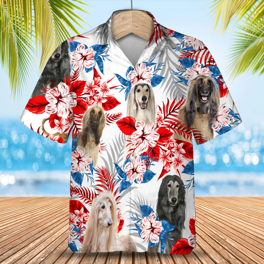 Afghan Hound Hawaiian Shirt, Summer aloha shirt, Men Hawaiian shirt, Women Hawaiian shirt HO0821