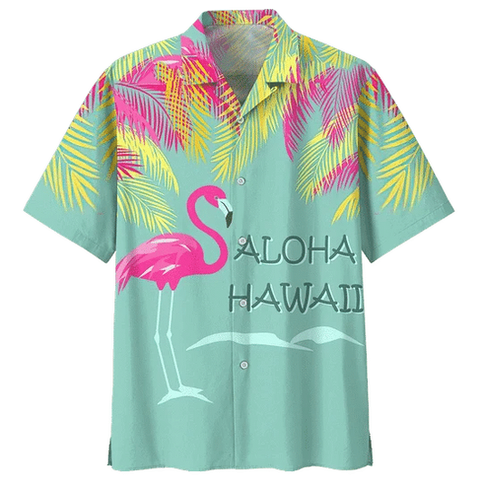 Aloha Hawaii Flamingo Ornamental Design Hawaiian Shirt HO2022