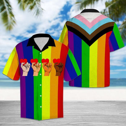Amazing LGBT Aloha Hawaiian shirt, Equality Pride hawaiian Shirt, LGBT Pride Shirt, Love is Love Shirt HO1452