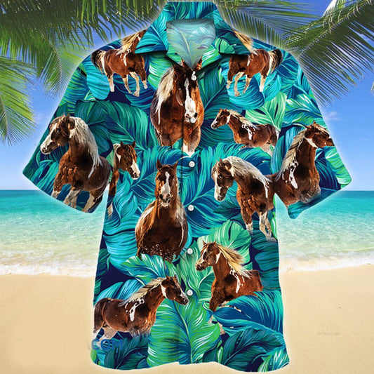 American Paint Horse Lovers Hawaii Hawaiian Shirt HO0095