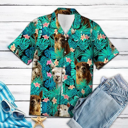 Animal Species Llama Tropical Jungle Hawaiian Shirt HO1713