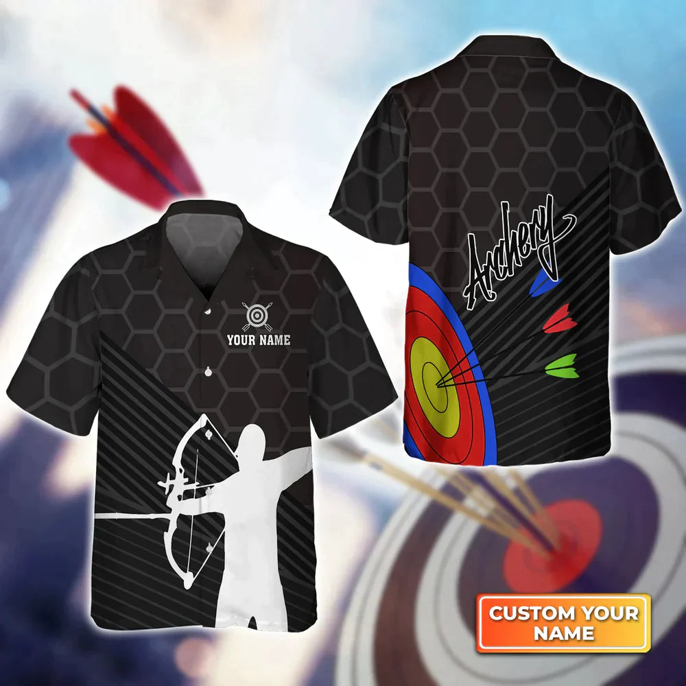 Archery Target & Archery Man 3D Hawaiian Shirt, Gift For Archer Sport Lovers, Gift For Archer HO4143