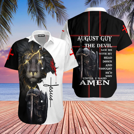 Jesus Aloha Hawaiian Shirts For Men and Women, August Guy Until I Said Amen HO2393