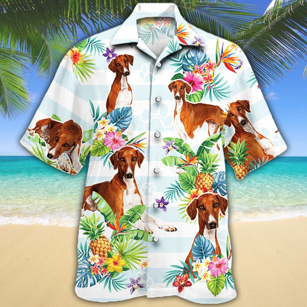 Azawakh Dog Lovers Tropical Flower Hawaiian Shirt HO2319