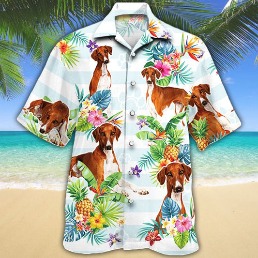 Azawakh Dog Lovers Tropical Flower Hawaiian Shirt HO2319