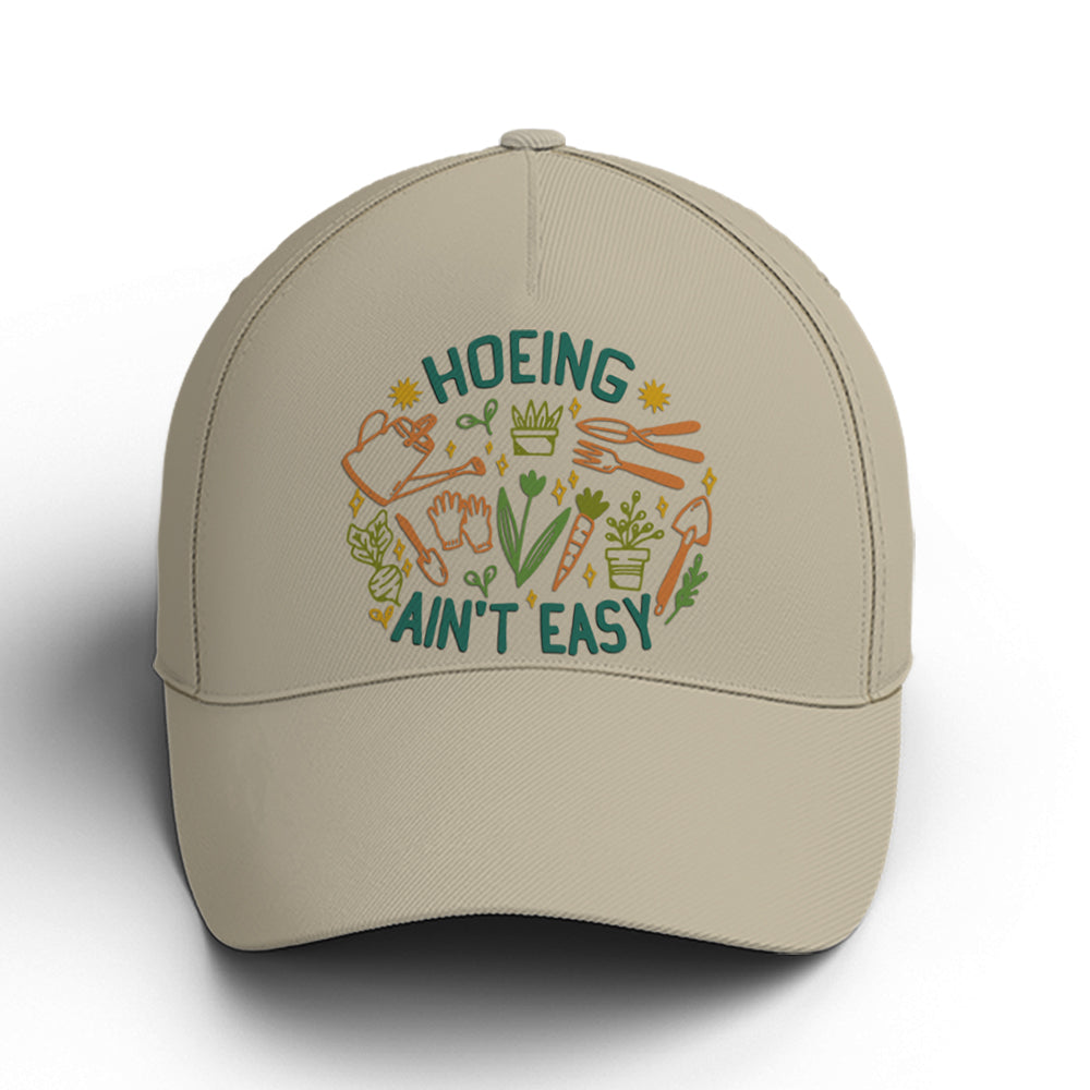 Hoeing Ain't Easy Plants Gardening Baseball Cap Lasfour CO0912