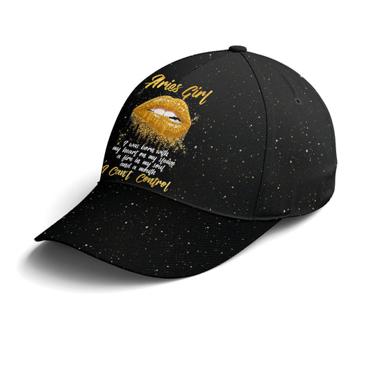 Aries Girl Sassy Lips Baseball Cap Lasfour CO0864