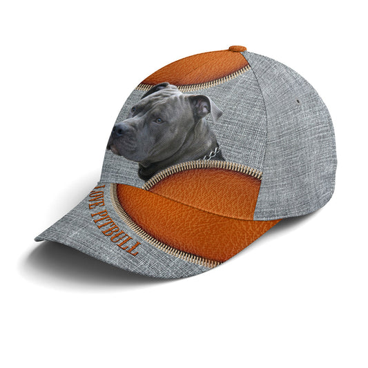 Dog Pitbull Lover Leather Style Lasfour CO0933