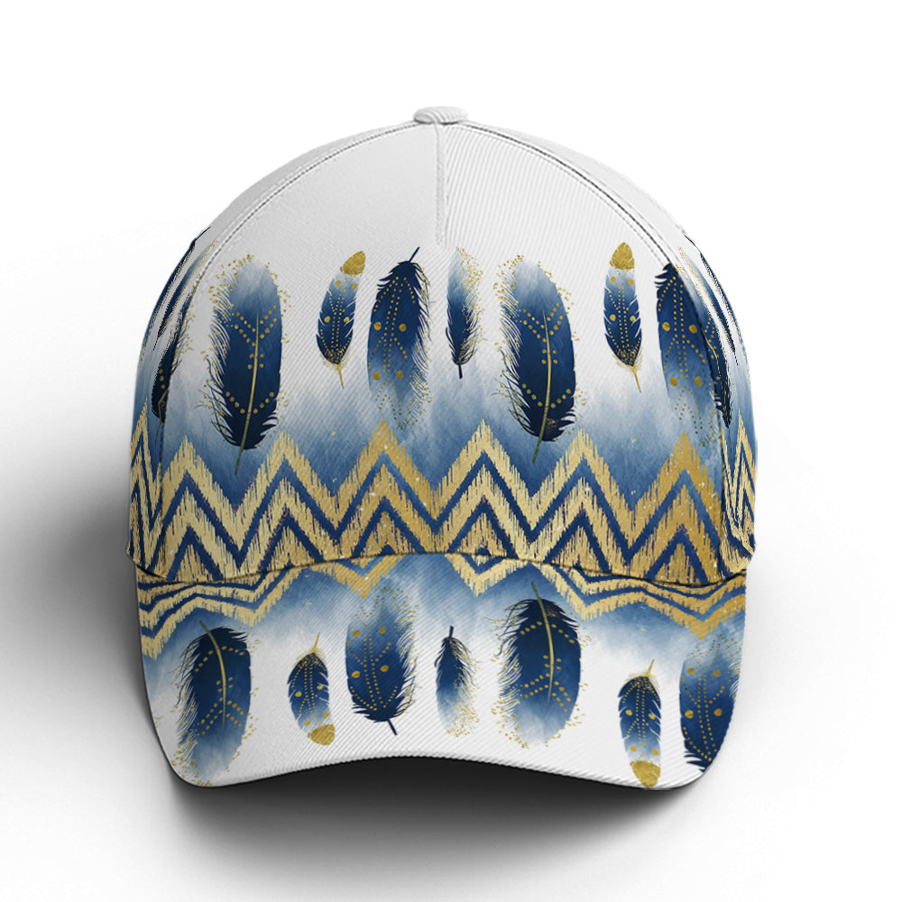 Feather Slim Blue White Classic Baseball Cap Lasfour CO0811