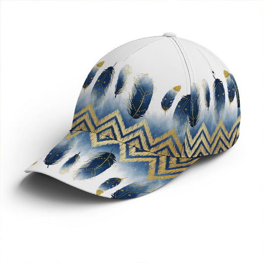 Feather Slim Blue White Classic Baseball Cap Lasfour CO0811