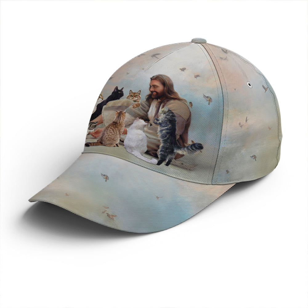God And Cats Angels Baseball Cap Lasfour CO0964