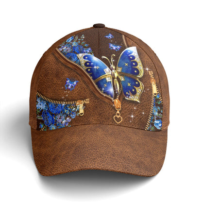 Magical Butterfly Lilac Flowers Leather Style Lasfour CO0801