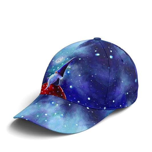 Galaxy Theme Watercolor Gnome Art Baseball Cap Lasfour CO0746