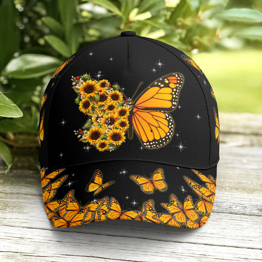 Baseball Cap For Butterflies Lovers Monarch Butterfly Design Lasfour CO0744