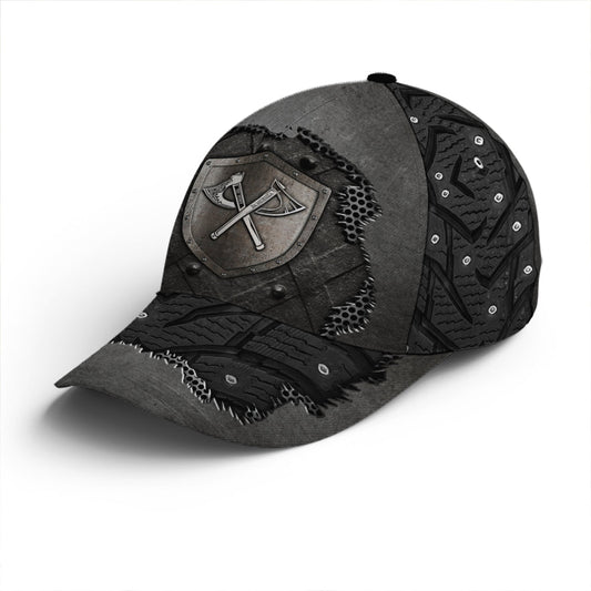 Axes And Shield Viking Theme Baseball Cap Lasfour CO0777