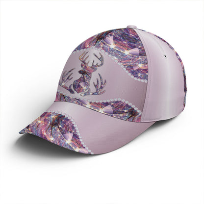 Purple Metallic Style Deer Hunting Baseball Cap Lasfour CO0975
