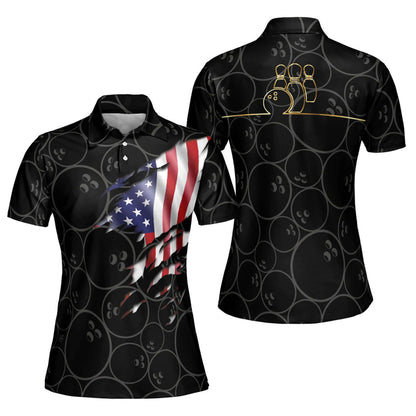 Custom American Flag Bowling Shirt BW0015