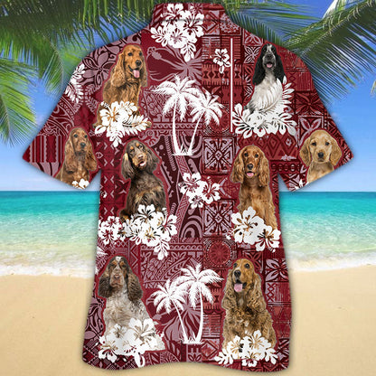 English Cocker Spaniel Hawaiian Shirt, Cute Dog On Hawaiian Shirts HO5189