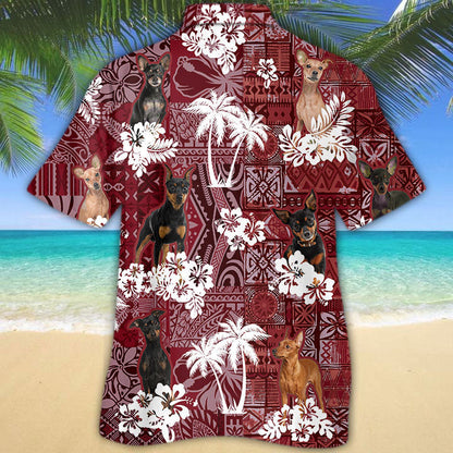 Miniature Pinscher Hawaiian Shirt, Cool Hawaiian Shirt All Over Print With Dog HO5225