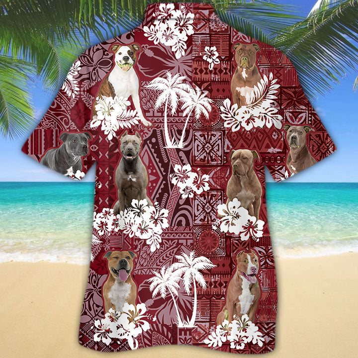 Pitbull Hawaiian Shirt, Dog Aloha Hawaii Shirt For Men Women HO5234