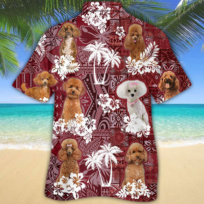 Poodle Hawaiian Shirt, Dog Hawaii Shirt Short Sleeve HO5238