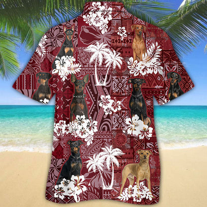 German Pinscher Hawaiian Shirt, Dog Hawaii Shirt Summer Short Sleeve HO5197