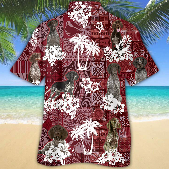 German Shorthaired Pointer Hawaiian Shirt, Gift for Dog Lover Shirts, Men's Hawaiian shirt HO1239