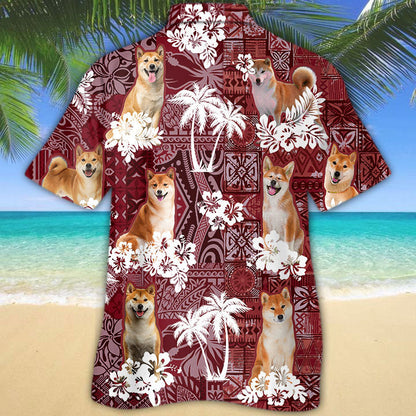 Shiba Inu Hawaiian Shirt, Cute Dog Hawaiian Shirt HO5255