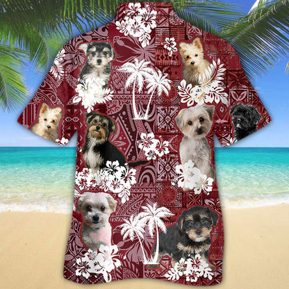 Morkie Hawaiian Shirt, Dog Printed Hawaiian Summer Shirts HO5226