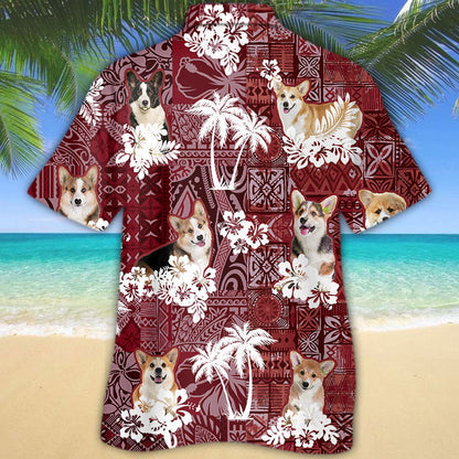 Welsh Corgi Hawaiian Shirt, Dog Corgi Hawaii Aloha Beach Shirt HO5264