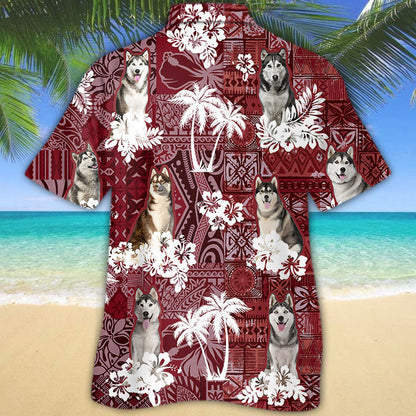 Husky Hawaiian Shirt, Dog Hawaiian Shirt For Her Him HO5208