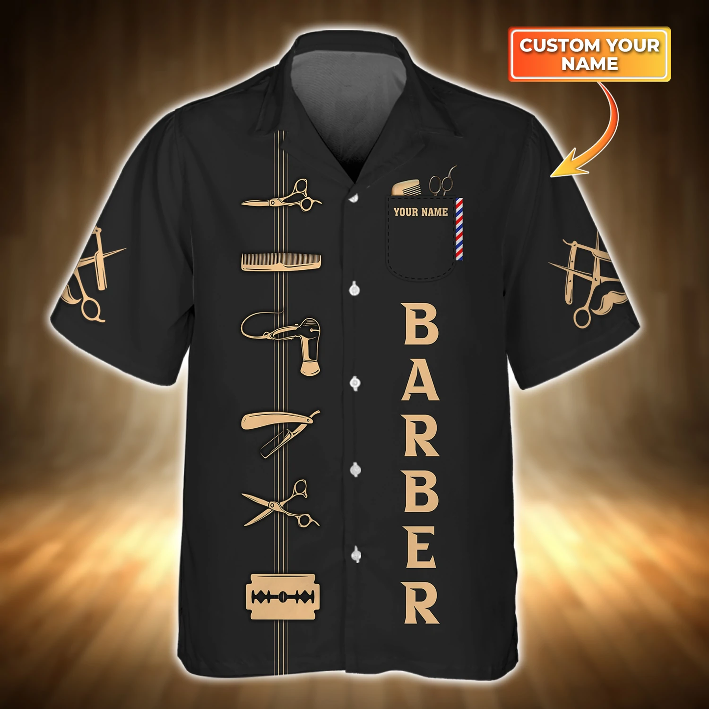 Barber Shop hawaiian shirt, Barber gift, Gift For Hair Dresser, Salon 3D shirt HO0637