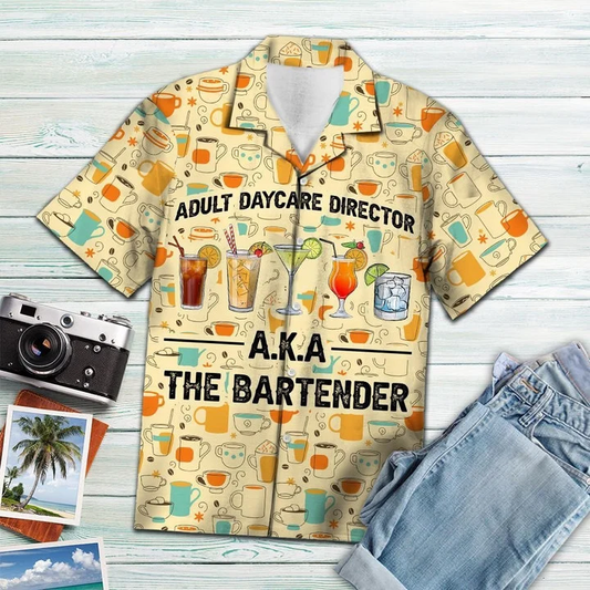 Bartender With Cool Drink Fruits Hawaiian Shirt HO2090