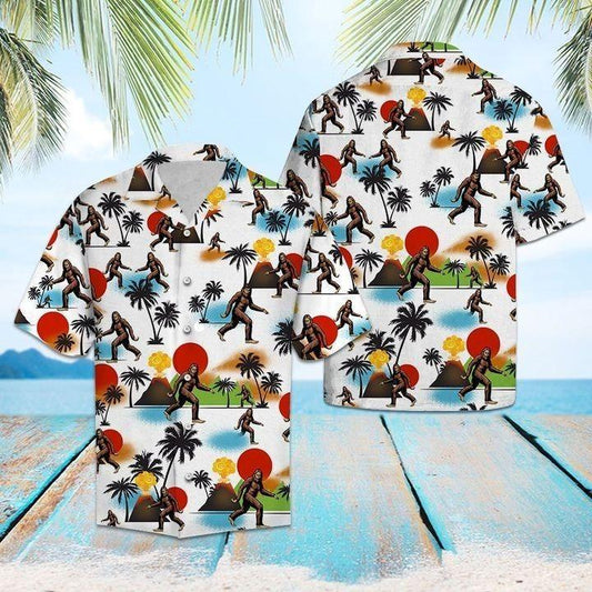 Bigfoot Camping Aloha Hawaiian Shirts For Men and Women HO2360