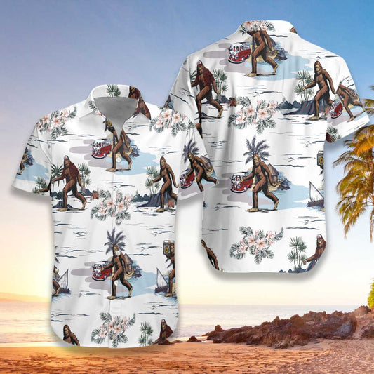 Bigfoot Floral Aloha Hawaiian Shirts For Men & For Women HO2363