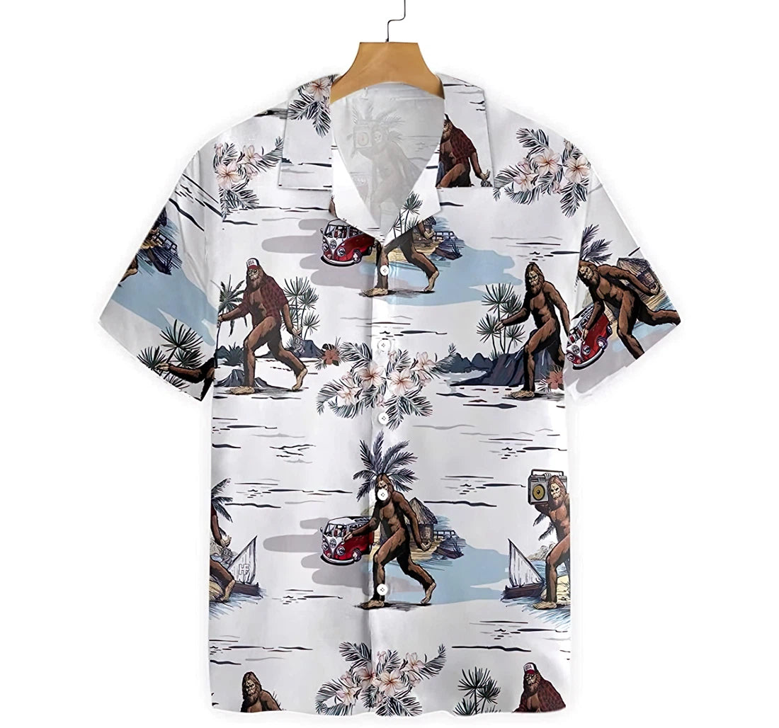 Bigfoots Are Ready Summer Hawaiian Shirt, Button Up Aloha Shirt For Men, Women HO0848