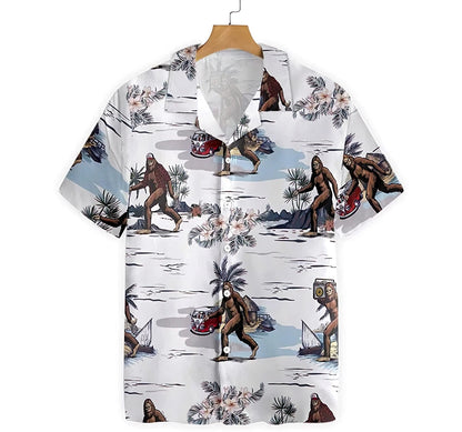 Bigfoots Are Ready Summer Hawaiian Shirt, Button Up Aloha Shirt For Men, Women HO0848