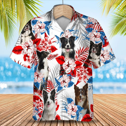 Border Collie Hawaiian Shirt- Summer aloha shirt, Hawaiian shirt for Men and women HO0692