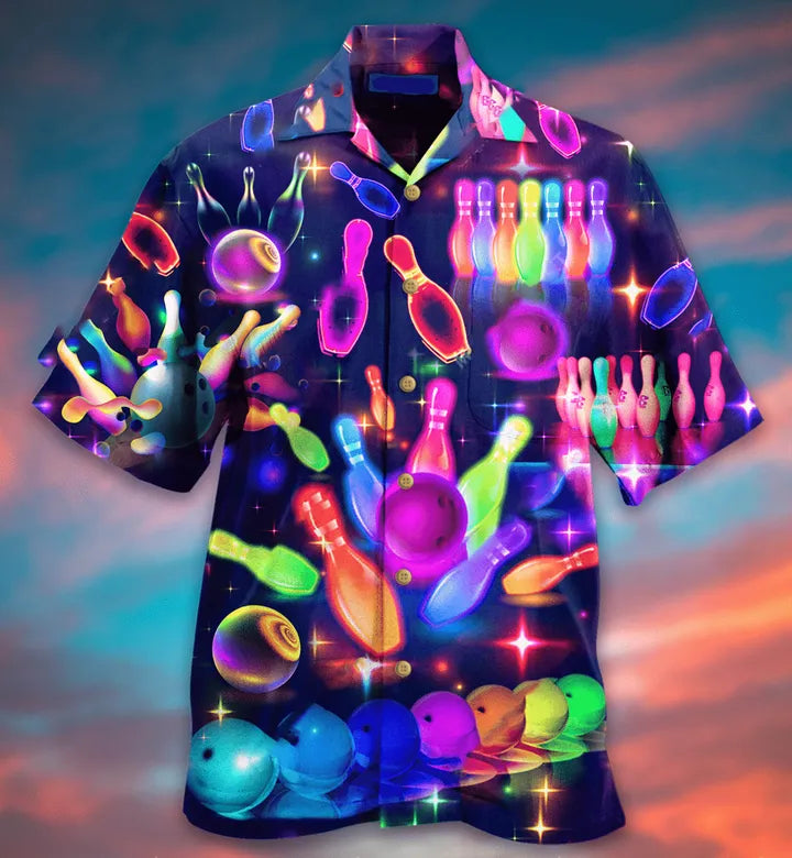Bowling This Is How I Roll Button Up Shirt Hawaiian Shirt foe Men and women HO0542
