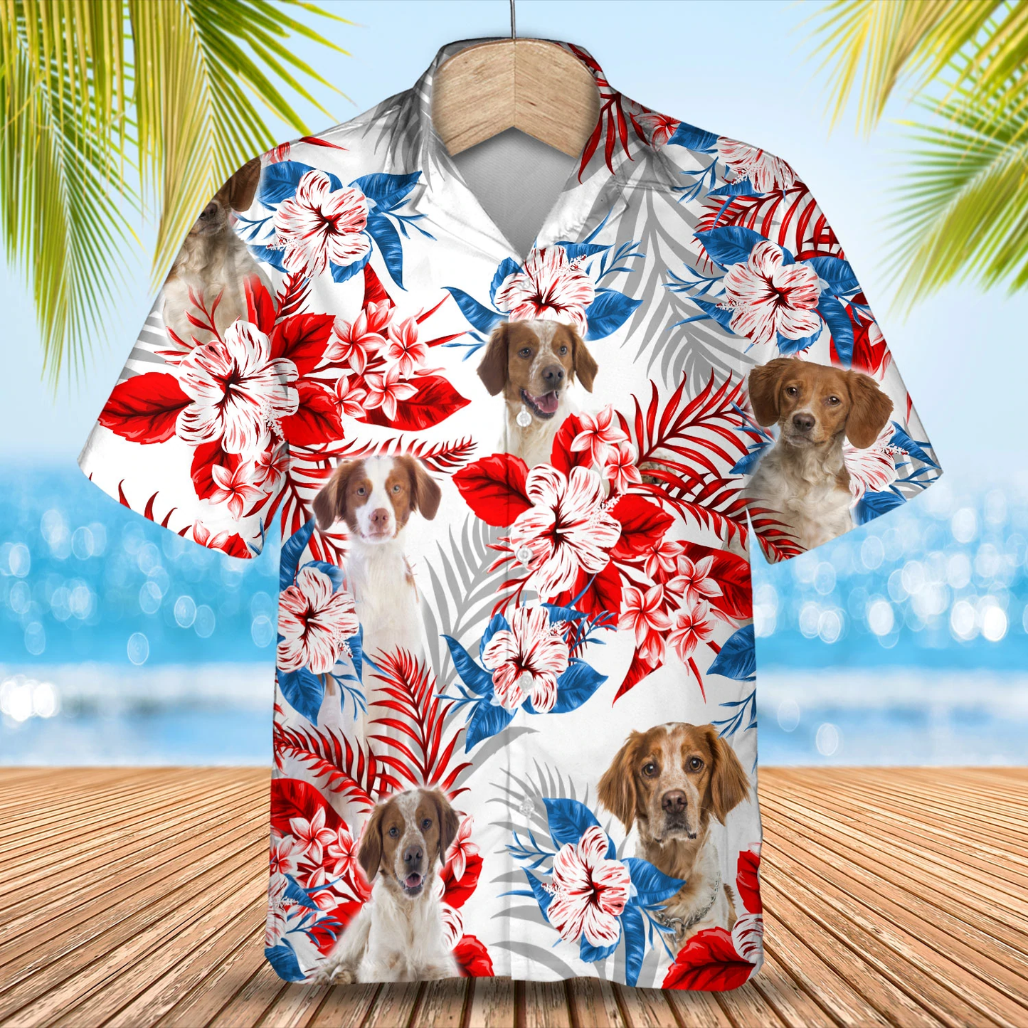 Brittany flower Hawaiian Shirt, Summer aloha shirt, Men Hawaiian shirt, Women Hawaiian shirt HO0824