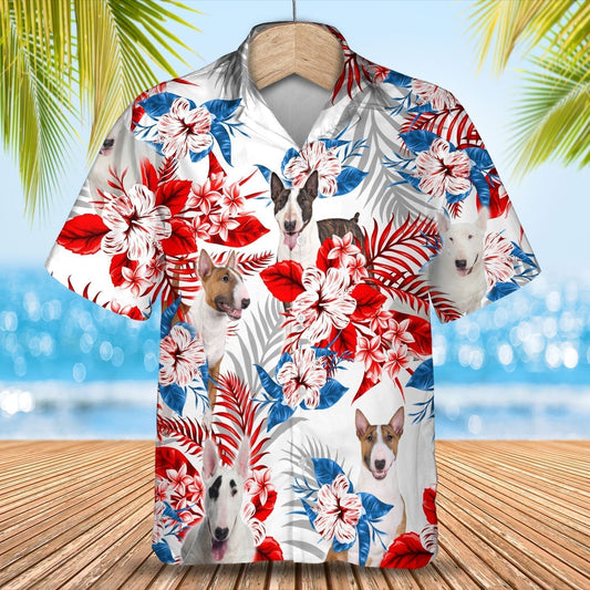Bull Terrier Hawaiian Shirt- Summer aloha shirt, Hawaiian shirt for Men and women HO0691