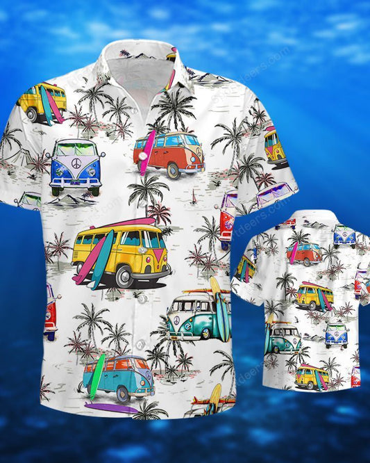 Camping - Surfing Ocean Hawaiian Shirt, Summer gift, Hawaiian Shirts for Men, Aloha Beach Shirt HO1019