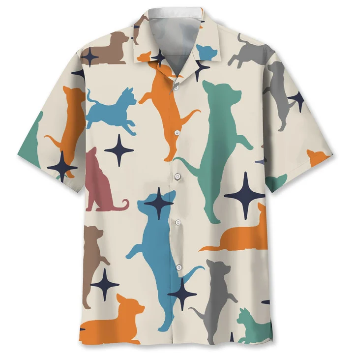 Chiahuahua vintage Hawaiian Shirt, Hawaiian shirt for men, Summer gift for Dog lovers HO1455