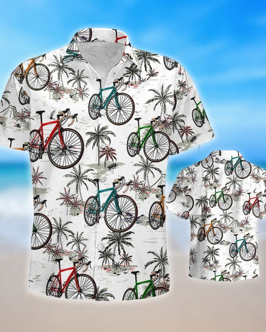 Cycling - Ocean Hawaiian Shirt, Summer gift, Hawaiian Shirts for Men, Aloha Beach Shirt HO1017