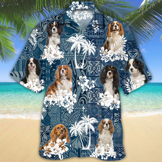 Cavalier King Charles Spaniel Hawaiian Shirt, Cavachon Summer Aloha Hawaiian Shirt for Men, Women HO0100